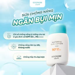 Thumbnail Kem Chống Nắng Dạng Sữa Vật Lý Thuần Chay GOONGBE Waterful Sun Lotion Mild 80gr 2