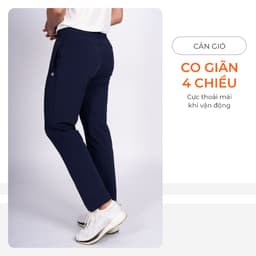 Thumbnail Quần Gió Nam Livan Sport LV24W04M301, Quần Gió Co Giãn, Thoải Mái Vận Động, Quần Dài Nam, Quần Dài Nam Cạp Chun 1