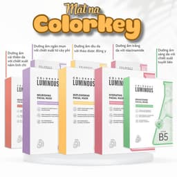 Thumbnail 1 Hộp 10 Miếng Mặt Nạ Giấy COLORKEY LUMINOUS Vitamin B5 Hỗ Trợ Phục Hồi 25ml/miếng 1