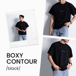 Thumbnail Áo thun Boxy Tee CONTOUR dáng lửng phom rộng CAPMAN CLUB, trẻ trung thoải mái 2