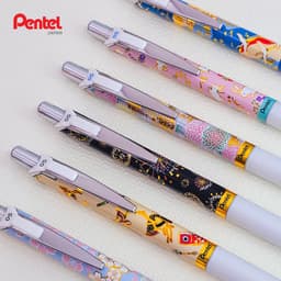 Thumbnail Bút Gel Ngòi 0.5mm Pentel Energel Yuzen BLN75YU Nhanh Khô 6 Mẫu Hoạ Tiết Độc Đáo 2