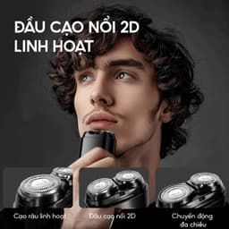 Thumbnail Máy cạo râu Enchen K8 đầu cạo 2D chống nước - Hàng chính hãng 2
