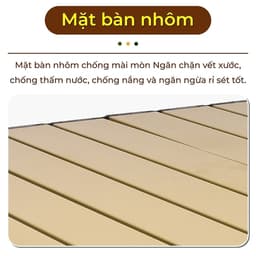 Thumbnail BG - Bàn cắm trại gấp, dễ mang theo, dã ngoại, có thể gập lại, TSD120CM gold có nhiều kích thước 4
