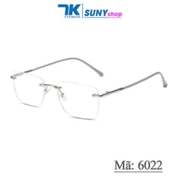 Thumbnail Kính cận có độ sẵn 0 - 4 độ nữ, nam mắt chữ nhật không gọng màu vàng, bạc 7K3511 1
