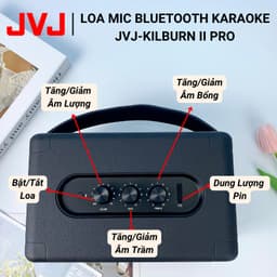 Thumbnail Loa Bluetooth Kèm Mic Hát Karaoke JVJ-KilBurn II Pro 2 Mic Công Suất 55W - Bảo Hành Chính Hãng 6Th 2