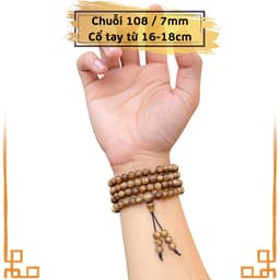 Thumbnail Vòng tay chuỗi trầm hương 108 hạt Trầm Tóc Vườn mang may mắn bình an tài lộc - Xưởng Mộc Việt 4