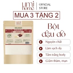 Thumbnail Bột đậu đỏ hữu cơ UMIHOME 40G - Đắp mặt nạ dưỡng da, tắm trắng, tẩy da chết mờ thâm với Bột đậu đỏ hữu cơ 1