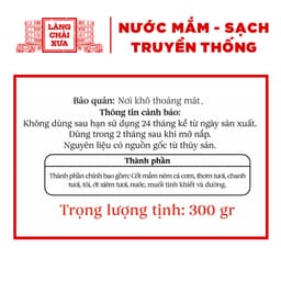 Thumbnail [COMBO 4 CHAI] Mắm nêm pha sẵn cao cấp Làng Chài Xưa, nguyên liệu tươi, thơm ngon đặc biệt, chai thủy tinh 300g 2