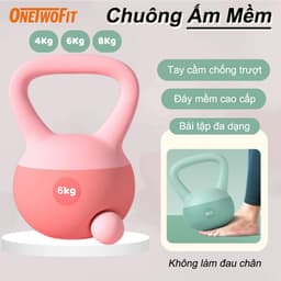 Thumbnail OneTwoFit Tạ Bình Vôi,Tạ Ấm, Tạ chuông mềm Tập Gym Tập Mông Đùi Gym Thể Dục Tại Nhà 4KG 6KG 1