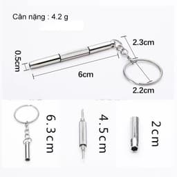 Thumbnail Móc vít chìa khóa đa năng vặn ốc AnDu sửa kính mắt 3 đầu đa năng 2