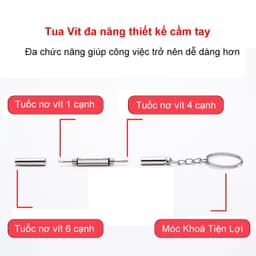 Thumbnail Móc vít chìa khóa đa năng vặn ốc AnDu sửa kính mắt 3 đầu đa năng 1
