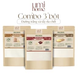 Thumbnail Combo 3 bột dưỡng trắng UMIHOME gồm bột yến mạch, đậu đỏ, tinh cám gạo (40gx3) 1
