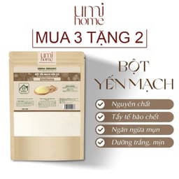 Thumbnail Bột Yến Mạch hữu cơ UMIHOME nguyên chất 40g đắp mặt nạ dưỡng trắng da, chống nám, giảm thâm mụn 1