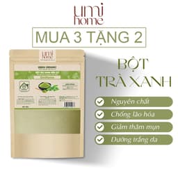Thumbnail Bột Trà Xanh hữu cơ UMIHOME nguyên chất 40g đắp mặt nạ trắng da, ngừa mụn và thâm hiệu quả, chống lão hóa 1