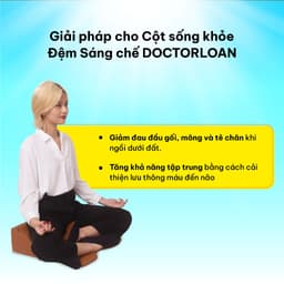 Thumbnail Đệm ngồi thiền DoctorLoan giữ dáng ngồi hỗ trợ nắn chỉnh cột sống 4