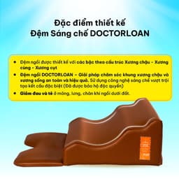Thumbnail Đệm ngồi thiền DoctorLoan giữ dáng ngồi hỗ trợ nắn chỉnh cột sống 2