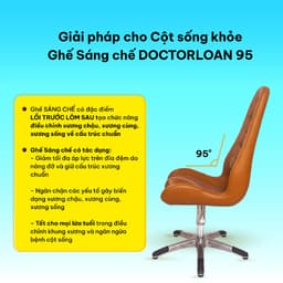 Thumbnail Ghế sáng chế DOCTORLOAN 95 hỗ trợ nắn chỉnh cột sống 3
