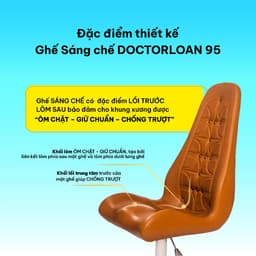 Thumbnail Ghế sáng chế DOCTORLOAN 95 hỗ trợ nắn chỉnh cột sống 2
