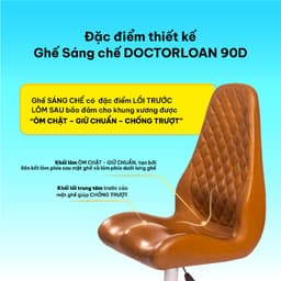 Thumbnail Ghế sáng chế DoctorLoan 90D đệm dày giữ dáng ngồi chuẩn hỗ trợ nắn chỉnh cột sống 2