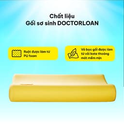 Thumbnail Gối sơ sinh DOCTORLOAN bảo vệ cột sống cổ cho bé từ 0 -1 tuổi 4