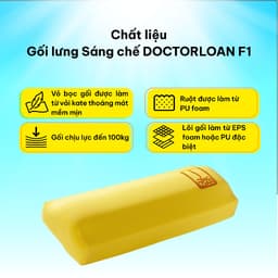 Thumbnail Gối lưng sáng chế DoctorLoan F1 hỗ trợ nắn chỉnh đốt sống lưng ngực 4