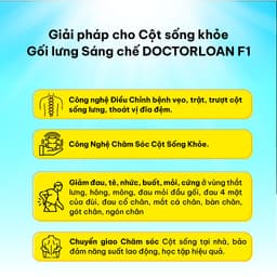 Thumbnail Gối lưng sáng chế DoctorLoan F1 hỗ trợ nắn chỉnh đốt sống lưng ngực 3