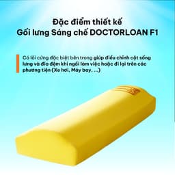 Thumbnail Gối lưng sáng chế DoctorLoan F1 hỗ trợ nắn chỉnh đốt sống lưng ngực 2
