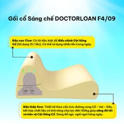 Thumbnail GỐI CỔ SÁNG CHẾ DOCTORLOAN F4 bảo vệ đường cong sinh lý nắn chỉnh sai lệch đốt sống 4