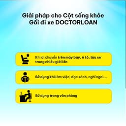 Thumbnail Gối cổ đi xe DoctorLoan giữ cấu trúc cổ không bị lệch vẹo 4