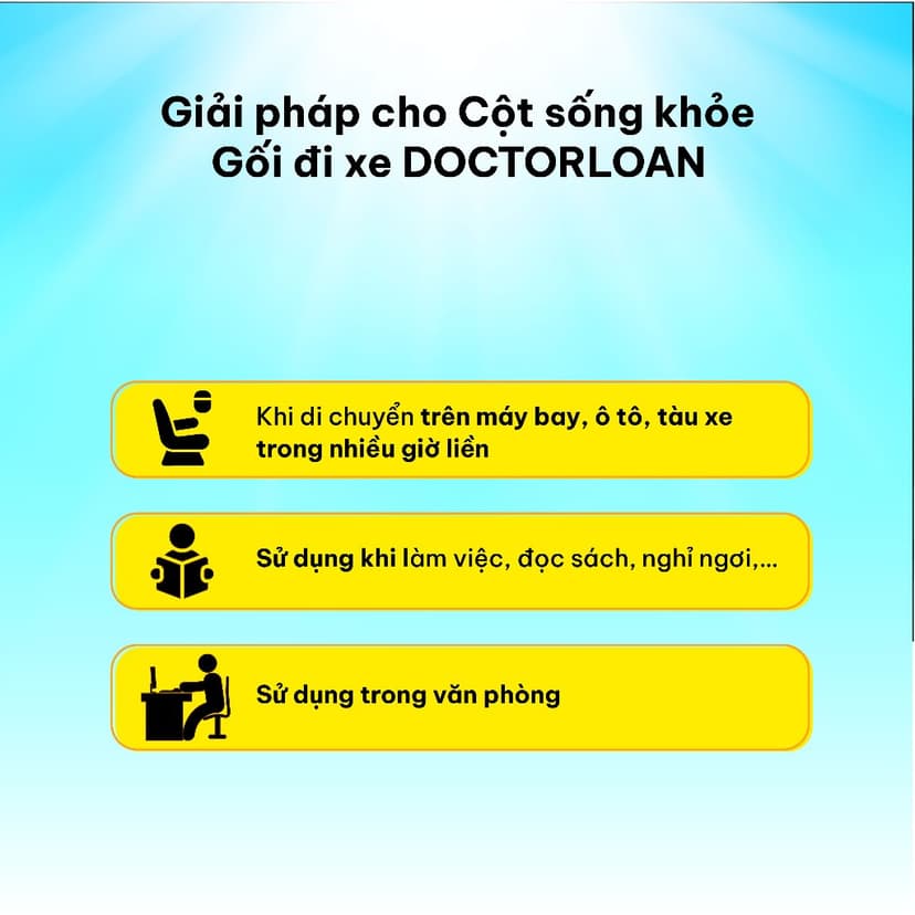 Ảnh Gối cổ đi xe DoctorLoan giữ cấu trúc cổ không bị lệch vẹo 4