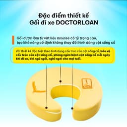 Thumbnail Gối cổ đi xe DoctorLoan giữ cấu trúc cổ không bị lệch vẹo 2