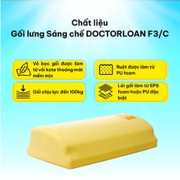 Thumbnail Gối lưng F3 DOCTORLOAN hỗ trợ nắn chỉnh đốt sống ngực và lưng 4