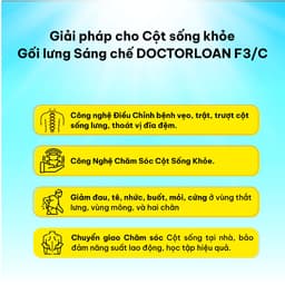 Thumbnail Gối lưng F3 DOCTORLOAN hỗ trợ nắn chỉnh đốt sống ngực và lưng 3