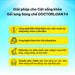 Thumbnail Gối lưng DOCTORLOAN F4 hỗ trợ nắn chỉnh sai lệch đốt sống lưng và ngực 4