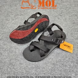 Thumbnail Sandal nam Vento quai chéo NV65B màu đen | Vento  NV65 SD65 4