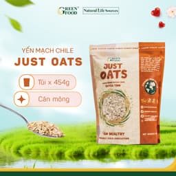 Thumbnail Yến mạch JUST OATS Nguyên cám, Cán dày, mỏng Chile cùng kích cỡ 454g hoặc 907g 1