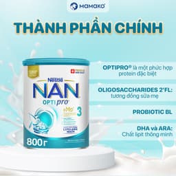 Thumbnail Sữa Nan Nga Số 3 HMO Optipro Mamako Bổ Sung Dinh Dưỡng Cho Bé Hộp 800g 2