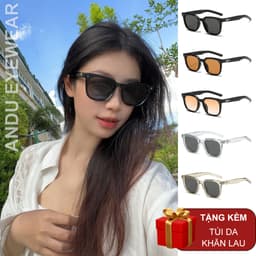 Thumbnail Kính mát nam nữ AnDueyewear chống UV400 thiết kế mắt vuông dáng GM dễ đeo màu sắc thời trang 6281 1