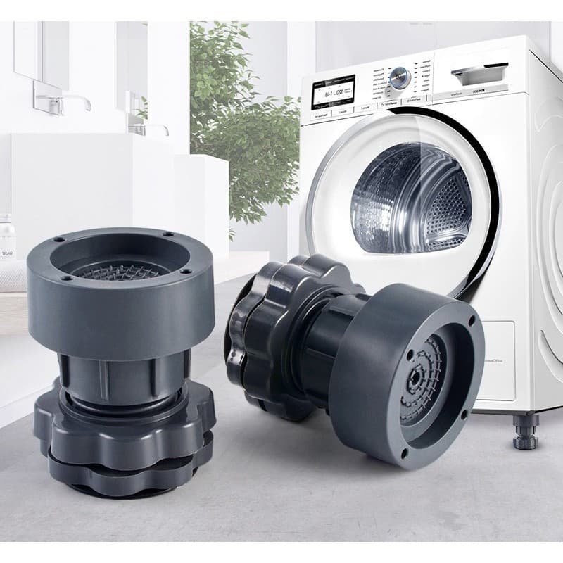 Ảnh Bộ 4 Chân Chống Rung Máy Giặt Thiết Kế Tăng Giảm Chiều Cao Đế Cao Su Chống Rung Chống Trượt 3