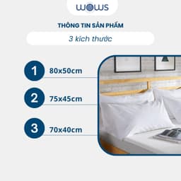 Thumbnail WOWS - Gối Ngủ Cao Cấp The Ordinary - Sợi Microfiber Chống Dị Ứng -  Bồng Bềnh, Êm Ái 4