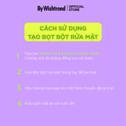 Thumbnail By Wishtrend Sữa rửa mặt dang bột Green tea & Enzyme Powder Wash 110g 4