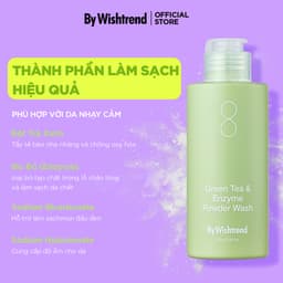 Thumbnail By Wishtrend Sữa rửa mặt dang bột Green tea & Enzyme Powder Wash 110g 1