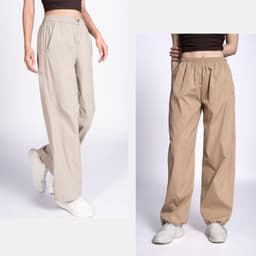 Thumbnail Quần Ống Rộng, Quần Jogger Nữ Vải Gió Cạp Chun Rút Dây Livan Sport Cao Cấp, Quần Nữ Form Rộng 1
