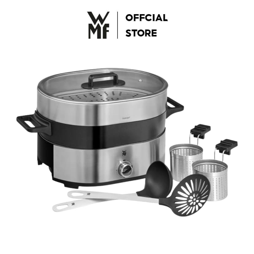 Ảnh Nồi Lẩu Hấp Điện WMF Lono, 2 Ngăn Chống Dính, 1 Xửng Hấp, Tặng Kèm 4 Phụ Kiện, Bảo Hành 12 Tháng 1