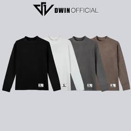 Thumbnail Áo giữ nhiệt nam dài tay Dwin chất lông thỏ thun cao cổ co giãn lót nỉ 2 mặt local brand 2.0 1