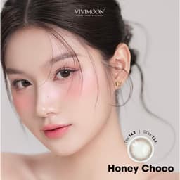 Thumbnail Kính áp tròng VIVIMOON Lens cận nâu tự nhiên cho mắt thở Honey Choco Giá 1 chiếc 3