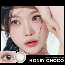 Thumbnail Kính áp tròng VIVIMOON Lens cận nâu tự nhiên cho mắt thở Honey Choco Giá 1 chiếc 2