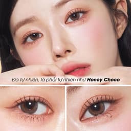 Thumbnail Kính áp tròng VIVIMOON Lens cận nâu tự nhiên cho mắt thở Honey Choco Giá 1 chiếc 1