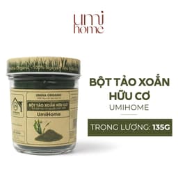 Thumbnail Bột Tảo Xoắn nguyên chất UMIHOME 135g đắp mặt nạ và uống loại bỏ mụn thâm, chống lão hóa da hiệu quả 2