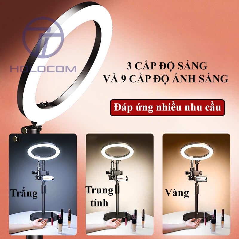 Ảnh Chân Quay Điện Thoại Để Bàn G50, Bộ Quay Video Chụp Ảnh 360 Độ Từ Trên Xuống Chắc Chắn Tiện Lợi - HOLOCOM 2